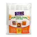 5.5 oz. Plastic Portion Cup with Lid - Clear - 30 Count