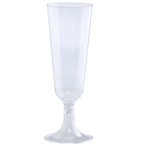 5 oz. 2-Piece Clear Champagne Flute, 6 Count