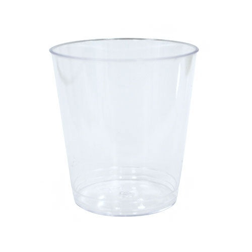 2 oz. Clear Plastic Shot Cup Tumblers, 16 Count