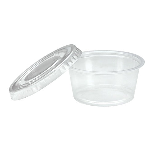 2 oz. Gelatin Shot Cups with Lids, Clear, 24-ct.