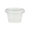 4 oz. Plastic Gelatin Cup with Lid, Clear, 16-ct.