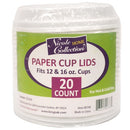 White Lid for 12/16 oz. Hot / Cold Cup, 20-ct.