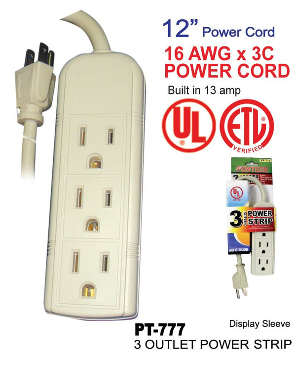 3 Outlet Power Strip