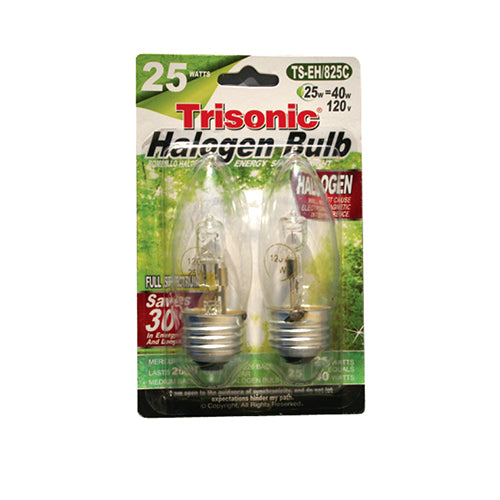 25 Watts (40 Watts Equivalent) Halogen Light Bulb, 2-ct.