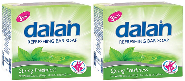 Dalan Spring Freshness Refreshing Bar Soap, 3-Pack (Pack of 2)