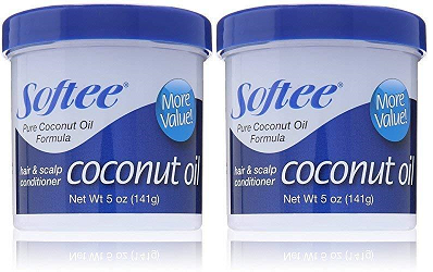 Softee Coconut Oil Hair & Scalp Conditioner, 5 oz. (Pack of 2)
