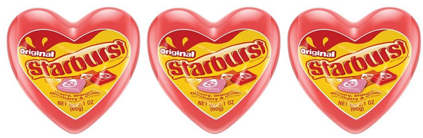 Original Starburst Cherry, Orange, Strawberry, Lemon 2.1oz. (Pack of 3)