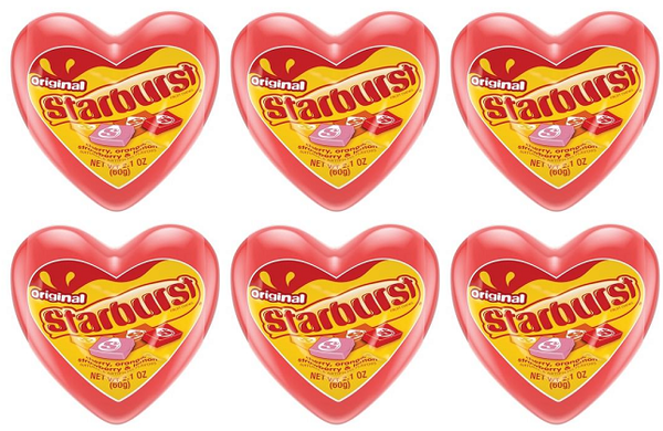 Original Starburst Cherry, Orange, Strawberry, Lemon 2.1oz. (Pack of 6)