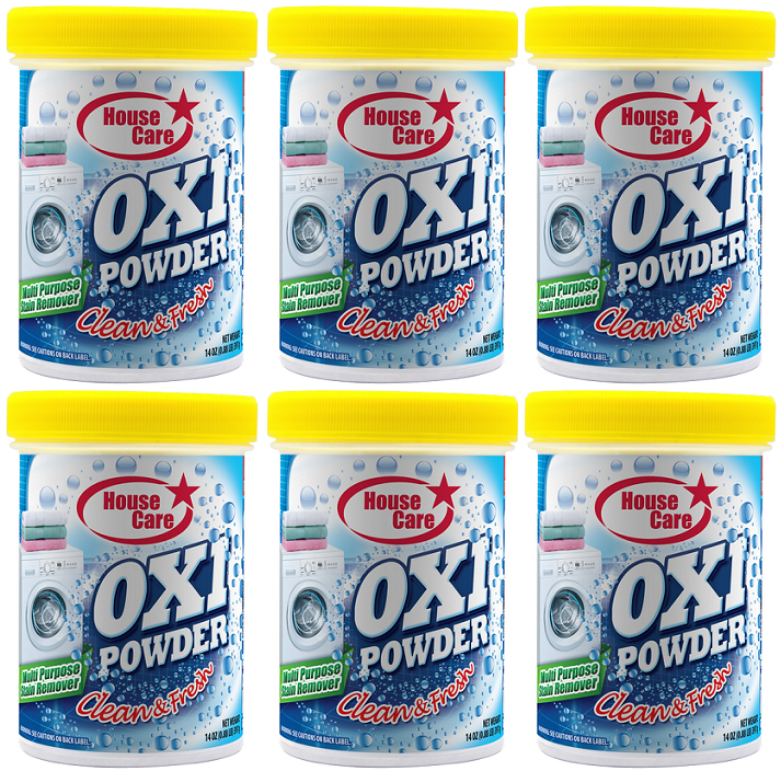 House Care Oxi Powder Multi-Purpose Stain Remover Clean & Fresh 14oz (Pack of 6)