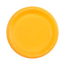 9" Sunshine Yellow Plastic Plate - 10 Count