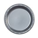 9" Silver Plastic Plate 10 Count