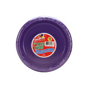 7" Purple Plastic Plate 15 Count