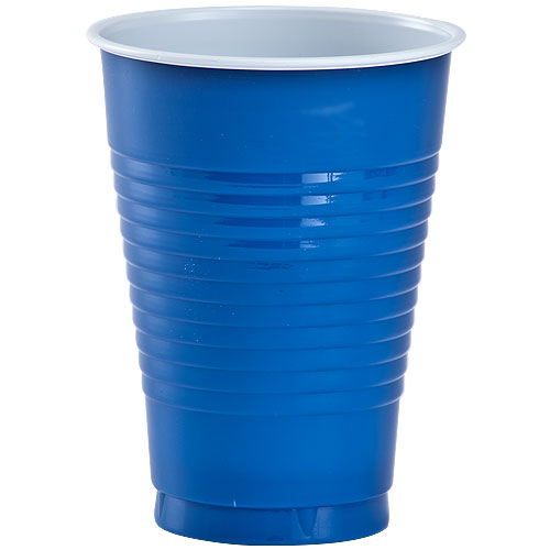 12 oz. Plastic Cup - Blue - 20 Count