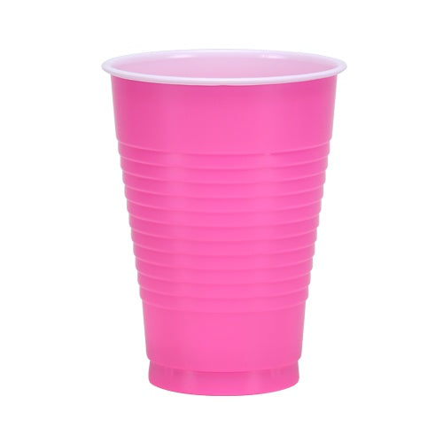 12 oz. Cups - Hot Pink - 20 Count