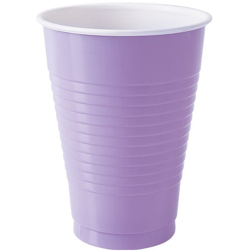 12 oz. Plastic Cup - Hydrangea - 20 Count