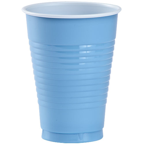 12 oz. Plastic Cup - Light Blue - 20 Count