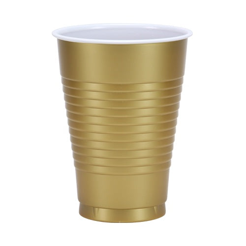 12 oz. Cups - Gold - 20 Count