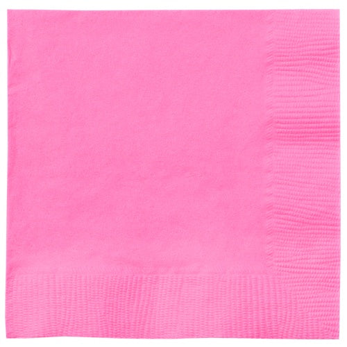 Luncheon Napkin, Hot Pink, 20 Count