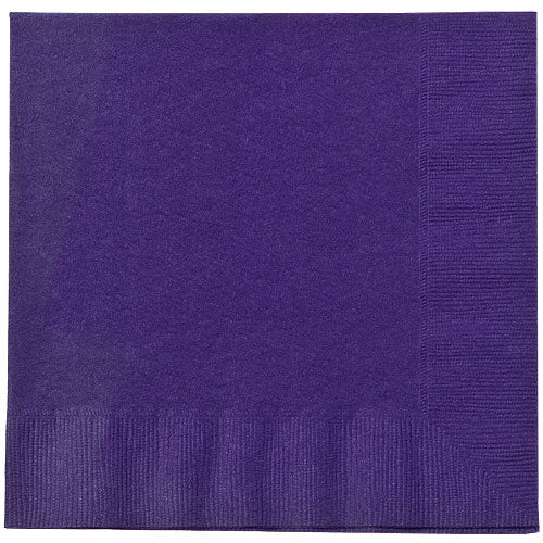 Purple Lunch Napkins 20 Count