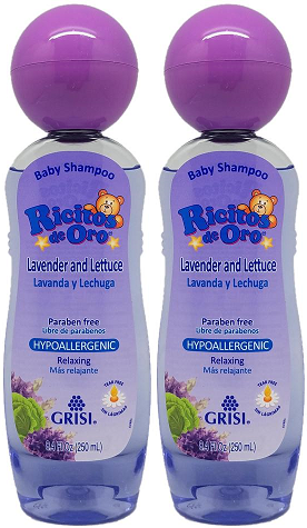 Ricitos de Oro Lavender & Lettuce Baby Shampoo, 8.4 oz. (Pack of 2)