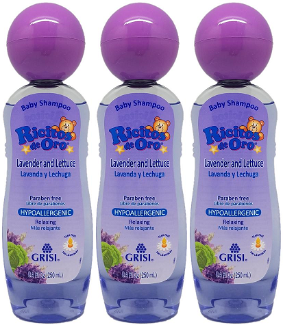 Ricitos de Oro Lavender & Lettuce Baby Shampoo, 8.4 oz. (Pack of 3)