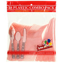 Light Pink Combo Cutlery 48 Count
