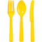 Sunshine Yellow Combo Cutlery 48 Count