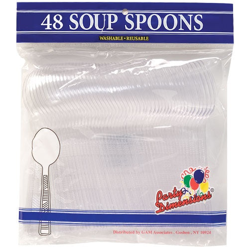 Clear Soupspoon 48 Count