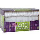 Boxed White Medium Weight Soupspoon 400 Count