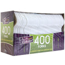 Boxed White Medium Weight Fork 400 Count
