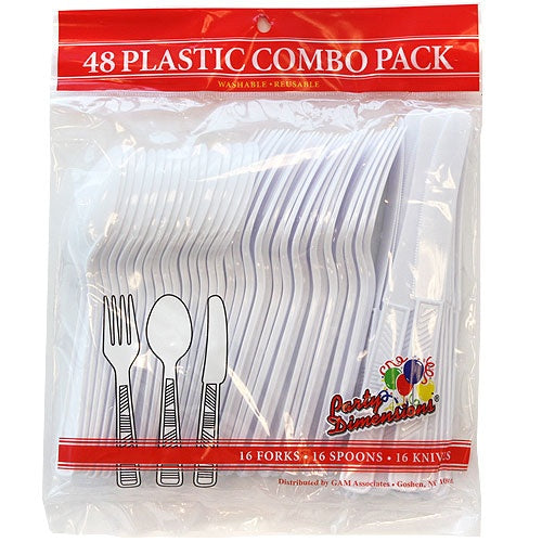 White Combo Cutlery 48 Count