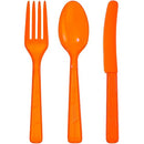 Orange Combo Cutlery 48 Count