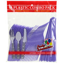 Hydrangea Plastic Combo Cutlery 48 Count