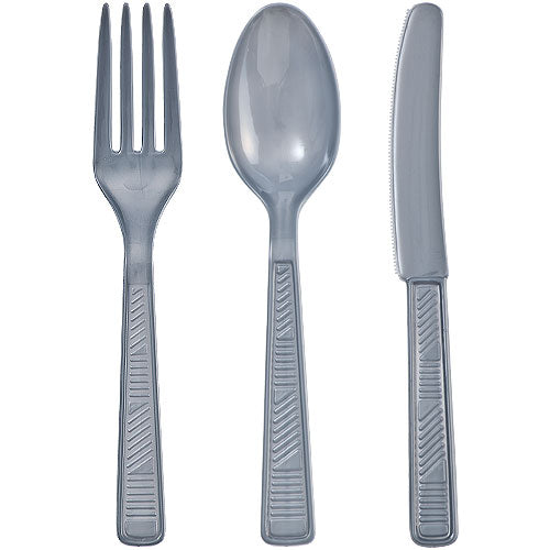Silver Combo Cutlery 48 Count