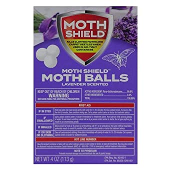 Moth Shield Moth Balls Lavender Scented, 4 oz.