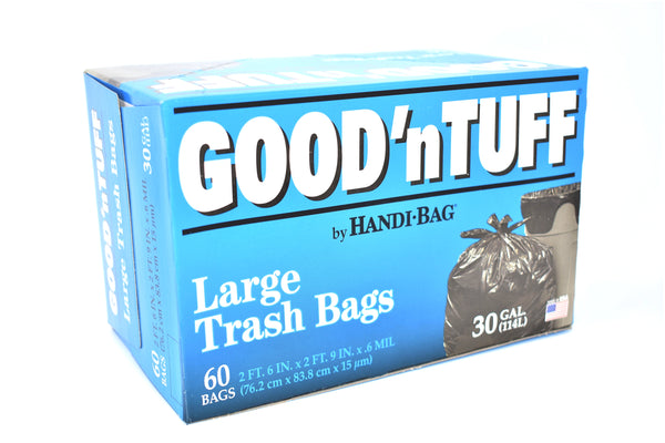 Handi-Bag Good 'n Tuff 30 Gallon Large Trash Bags, 60 ct.