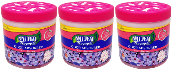 Cherry Blossom Solid Gel Odor Absorber Air Freshener, 10oz (Pack of 3)