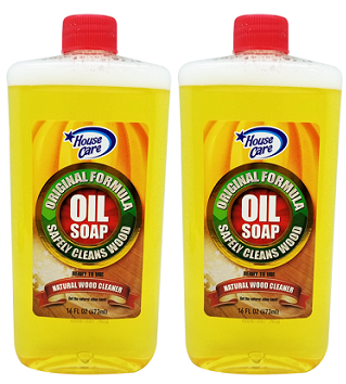 House Care Oil Soap Natural Wood Cleaner, 16oz (Pack of 2)