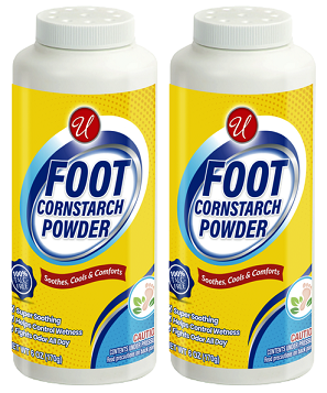 Foot Cornstarch Powder, 6 oz. (Pack of 2)