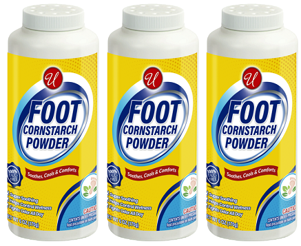 Foot Cornstarch Powder, 6 oz. (Pack of 3)