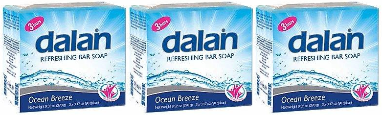 Dalan Ocean Breeze Refreshing Bar Soap, 3 Pack (Pack of 3)