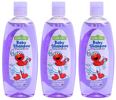 Sesame Street Baby Shampoo Calming Lavender Scent, 10 fl oz. (Pack of 3)