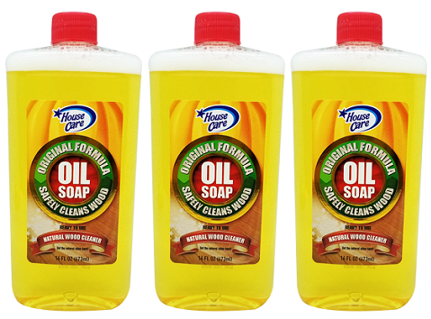 House Care Oil Soap Natural Wood Cleaner, 16oz (Pack of 3)