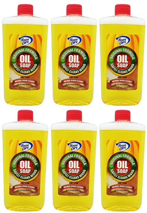 House Care Oil Soap Natural Wood Cleaner, 16oz (Pack of 6)