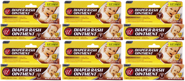 Diaper Rash Ointment Skin Protectant, 1.25 oz (Pack of 6)