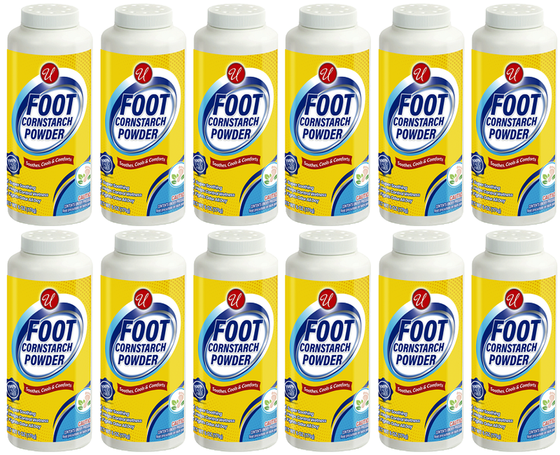 Foot Cornstarch Powder, 6 oz. (Pack of 12)