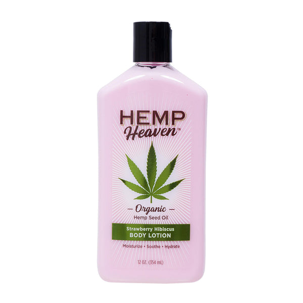Hemp Heaven Natural Hemp Seed Oil Lotion - Strawberry Hibiscus 12oz