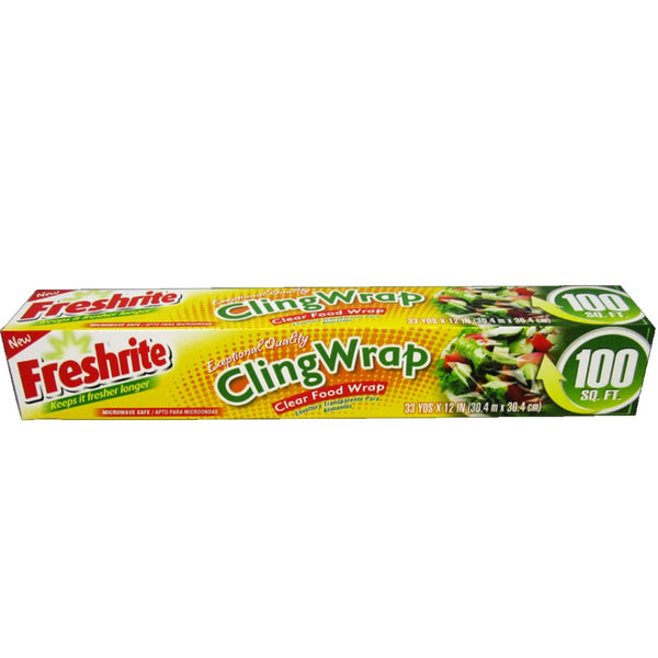 Freshrite ClingWrap Clear Food Wrap, 100 sq. ft.