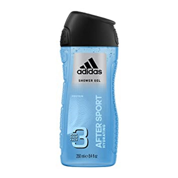 Adidas 3-in-1 AFTER SPORT Hydrating Protein Shower Gel, 8.4oz 250ml