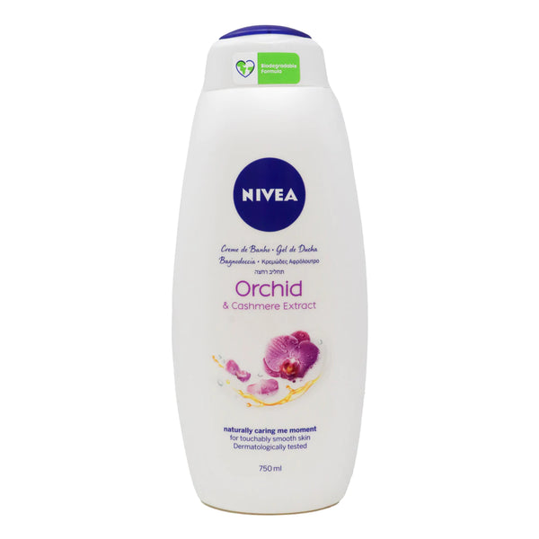 Nivea Orchid & Cashmere Extract Bath Cream Body Wash, 750ml